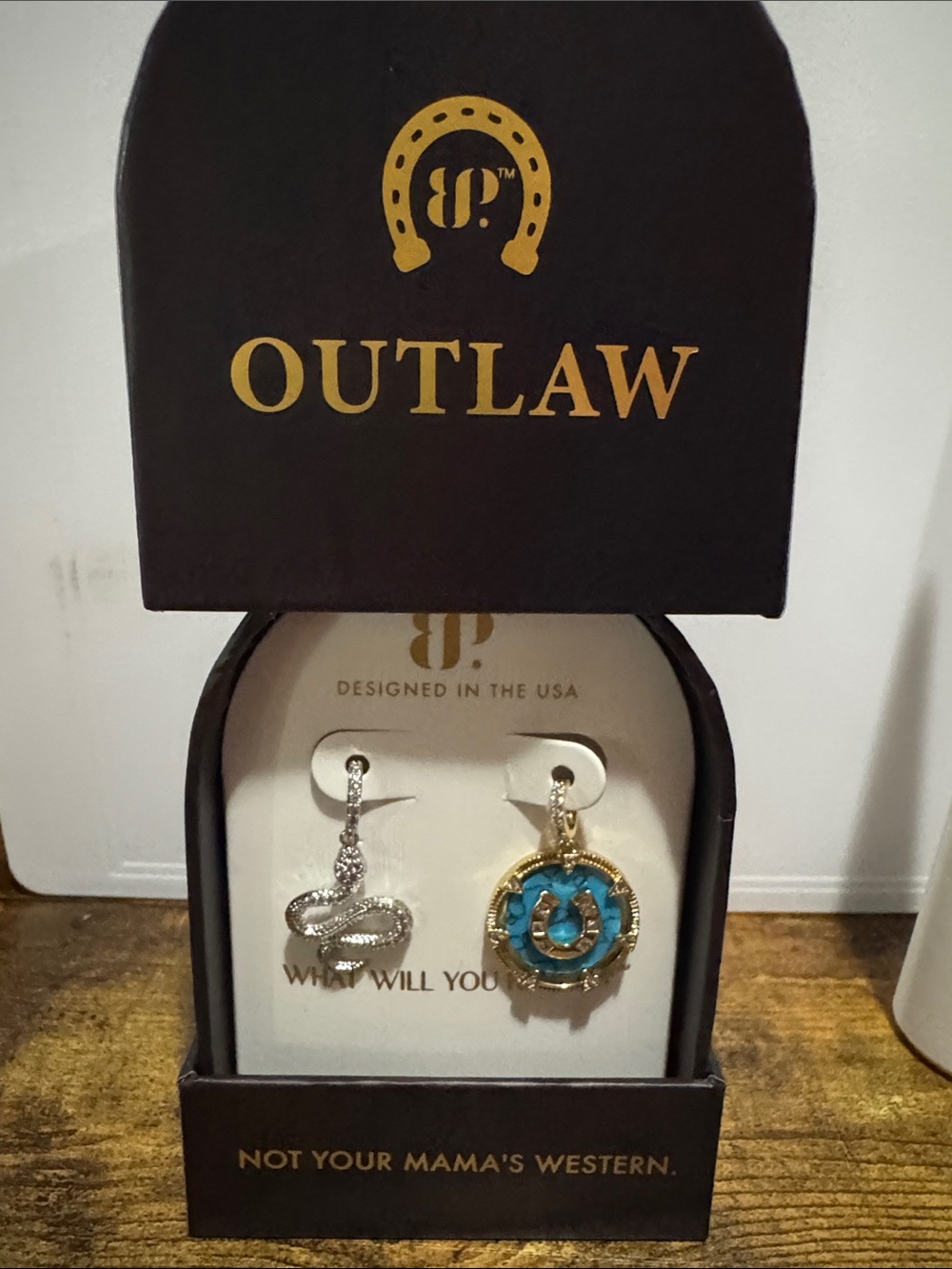 Bomb Party OUTLAW Charms Horse Shoe Snake